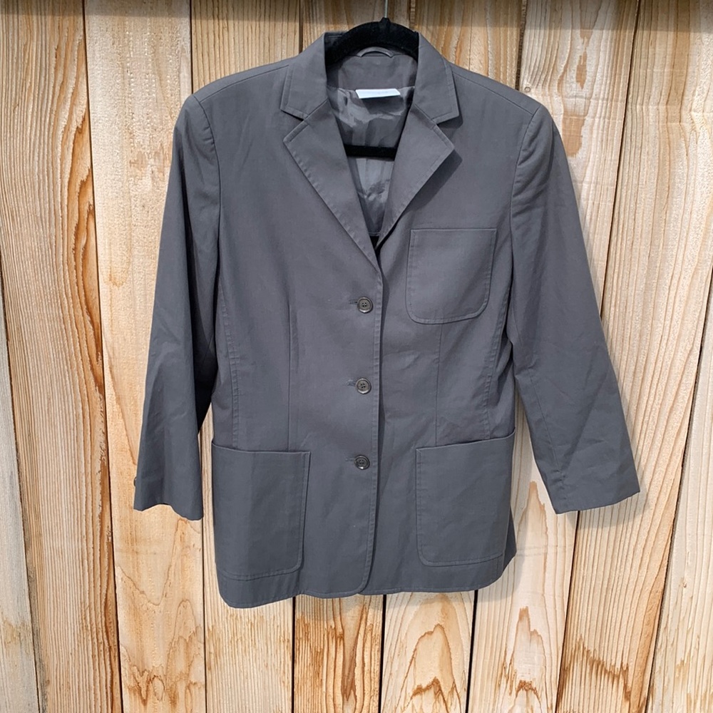 AKRIS blazer gray cotton 8